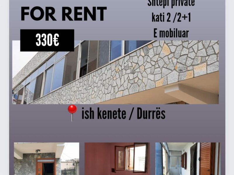 Affittasi Casa Privata Bilocale di 87 m ² a Ex Laguna di Durres 330 euro al mese
