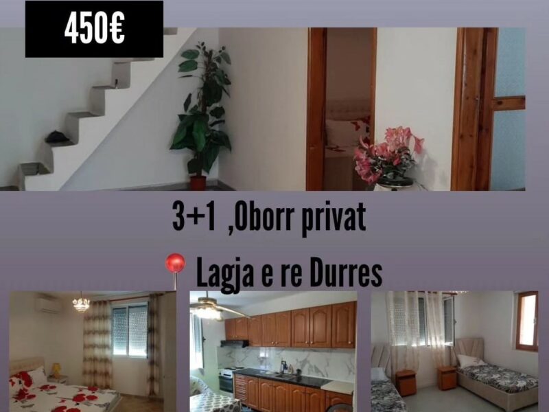 Affittasi casa indipendente a Durazzo Lagja e Re con giardino privato 450 € al mese