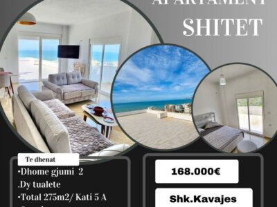 Vendesi appartamento vista mare a Shkëmbi i Kavajës. 168000 €